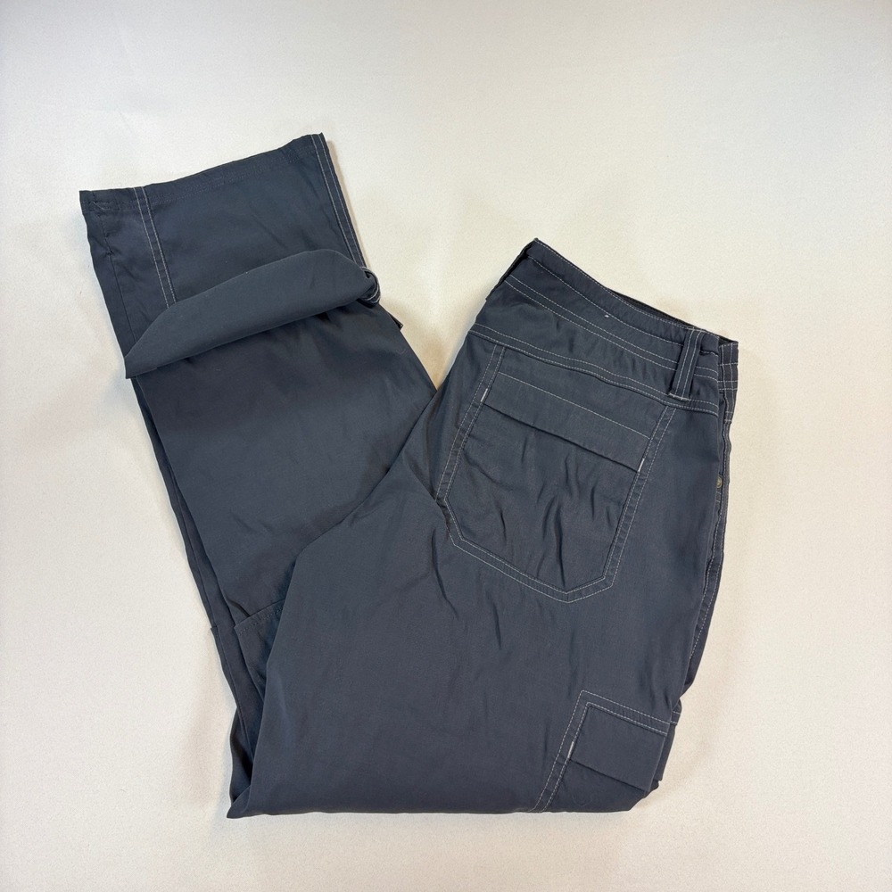 KUHL Cargo Pants Womens 6 Regular Gray Convertible Roll Up Hiking Outdoor Travel
